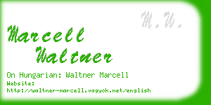 marcell waltner business card